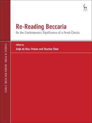 cover image of Re-Reading Beccaria